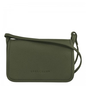 Clutch Longchamp Le Foulonné XS Femme Kaki | 1037-CFYDX