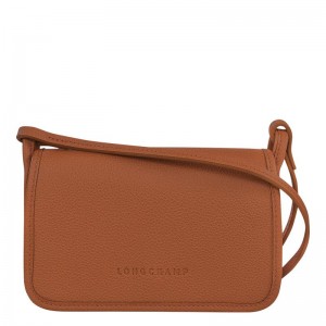 Clutch Longchamp Le Foulonné XS Femme Marron | 7321-FXVNE