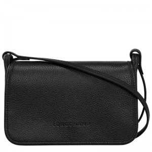 Clutch Longchamp Le Foulonné XS Femme Noir | 7643-MQLXN