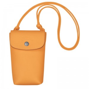 Coque Longchamp Le Pliage Xtra with leather lace Femme Abricot Orange | 3185-AEIXU