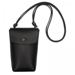 Coque Longchamp Le Pliage Xtra with leather lace Homme Noir | 3896-HLUAV