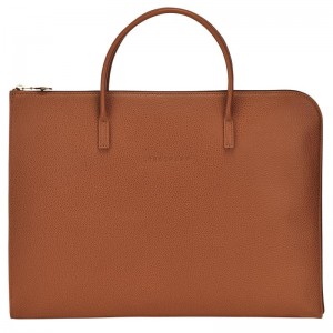 Mallette Longchamp Le Foulonné S Homme Marron | 3801-OTDGH