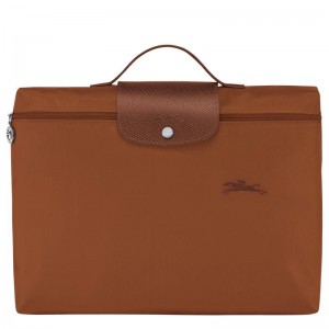 Mallette Longchamp Le Pliage Green S Homme Marron | 1270-IVYFN