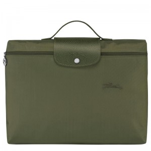 Mallette Longchamp Le Pliage Green S Homme Vert | 7615-VXJLR