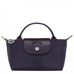 Pochettes Longchamp Le Pliage Green with handle Homme Violette | 3546-CIHNV