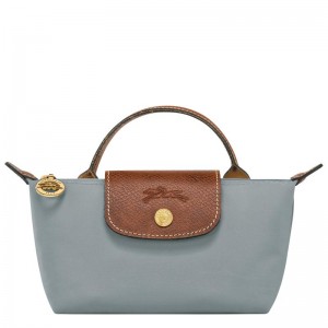 Pochettes Longchamp Le Pliage Original with handle Femme Grise | 1423-KNPFD