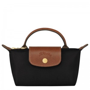 Pochettes Longchamp Le Pliage Original with handle Femme Noir | 6842-OPLNX