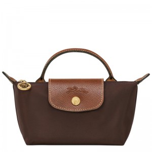 Pochettes Longchamp Le Pliage Original with handle Femme Marron | 0198-ROWUE