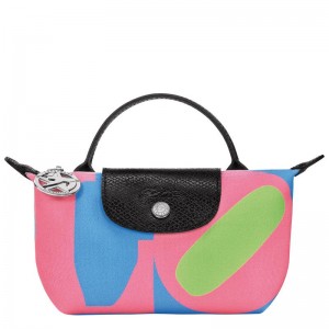 Pochettes Longchamp x Robert Indiana Homme Rose | 4817-DOUTR