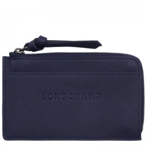 Porte-Cartes Longchamp 3D Femme Violette | 0594-MDFPX