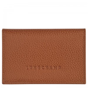 Porte-Cartes Longchamp Le Foulonné Femme Marron | 0165-QYARK