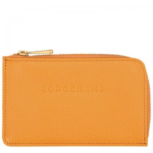 Porte-Cartes Longchamp Le Foulonné Homme Abricot Orange | 1653-KUYVC