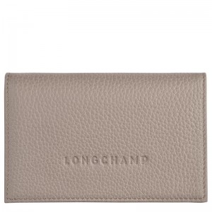 Porte-Cartes Longchamp Le Foulonné Homme Grise | 6302-VFSLN