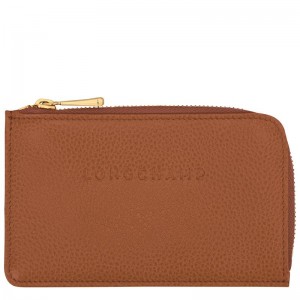 Porte-Cartes Longchamp Le Foulonné Homme Marron | 6983-QMPJB