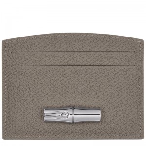 Porte-Cartes Longchamp Roseau Femme Grise | 2103-ECZXO