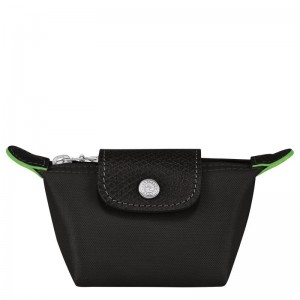 Porte-Monnaie Longchamp Le Pliage Green Femme Noir | 6527-KBFWG