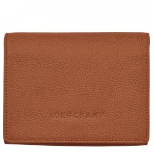 Portefeuilles Longchamp Le Foulonné Femme Marron | 2837-GBAKT