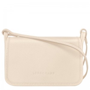 Portefeuilles Longchamp Le Foulonné XS Femme Blanche | 3980-SBMLH