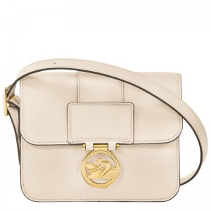 Sac Bandoulière Longchamp Box-Trot S Femme Blanche | 9731-USDNV