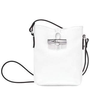 Sac Bandoulière Longchamp Roseau XS Femme Blanche | 5049-ZBUIS