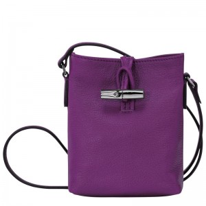 Sac Bandoulière Longchamp Roseau XS Femme Violette | 0432-OYCTJ