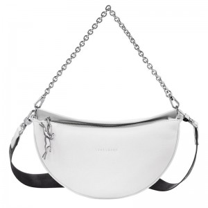 Sac Bandoulière Longchamp Smile S Femme Blanche | 7958-QMFYS