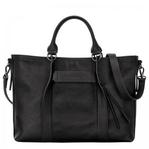 Sac a Main Longchamp 3D L Femme Noir | 4926-UNSIG