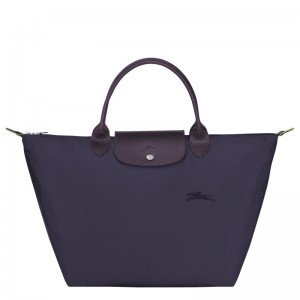 Sac a Main Longchamp Le Pliage Green M Femme Violette | 3621-PTELU