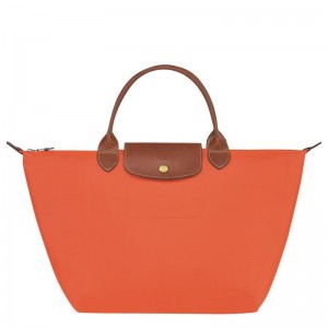 Sac a Main Longchamp Le Pliage Original M Femme Orange | 0129-YUDAO