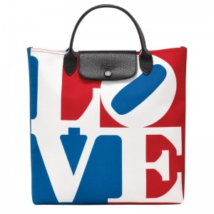 Sac a Main Longchamp x Robert Indiana L Femme Blanche | 2719-TEZJU