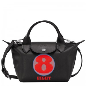 Sac a Main Longchamp x Robert Indiana XS Homme Noir | 7482-XDZKL