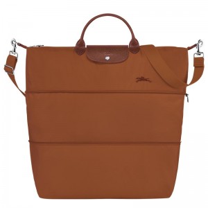 Sac de Voyage Longchamp Le Pliage Green expandable Femme Marron | 2108-UFVBQ