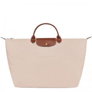 Sac de Voyage Longchamp Le Pliage Original S Femme Blanche | 6058-HVSQA