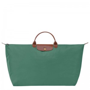 Sac de Voyage Longchamp Le Pliage Original M Femme Vert | 9065-SHLNO