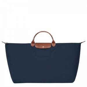 Sac de Voyage Longchamp Le Pliage Original M Homme Bleu Marine | 2103-EQSTM