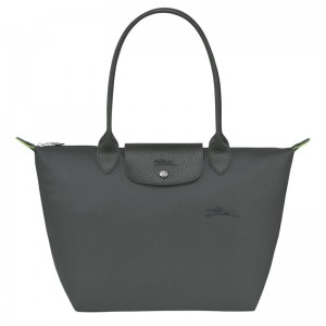 Sacs Fourre Tout Longchamp Le Pliage Green M Femme Grise | 0418-IXEJQ