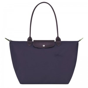 Sacs Fourre Tout Longchamp Le Pliage Green L Femme Violette | 5921-XWIPT