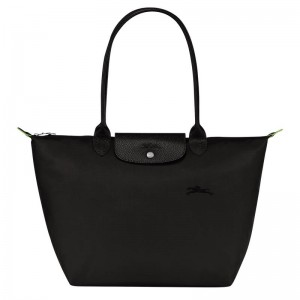 Sacs Fourre Tout Longchamp Le Pliage Green L Femme Noir | 6079-MUHZP