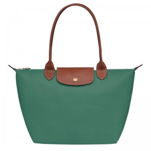 Sacs Fourre Tout Longchamp Le Pliage Original M Femme Vert | 9105-MVCWK