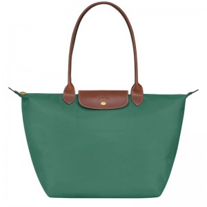 Sacs Fourre Tout Longchamp Le Pliage Original L Femme Vert | 6803-CEKDG