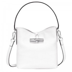 Sacs Seau Longchamp Roseau XS Femme Blanche | 9780-FQOAU