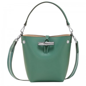 Sacs Seau Longchamp Roseau XS Femme Vert | 2390-AFNTG