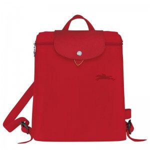 Sacs à Dos Longchamp Le Pliage Green M Femme Rouge | 4753-VAJWS