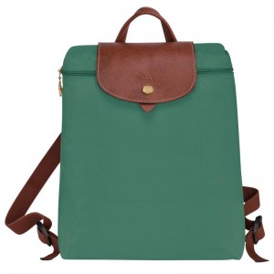 Sacs à Dos Longchamp Le Pliage Original M Femme Vert | 6348-KABOT