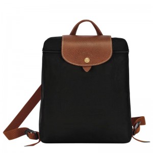 Sacs à Dos Longchamp Le Pliage Original M Femme Noir | 9215-HMLNZ