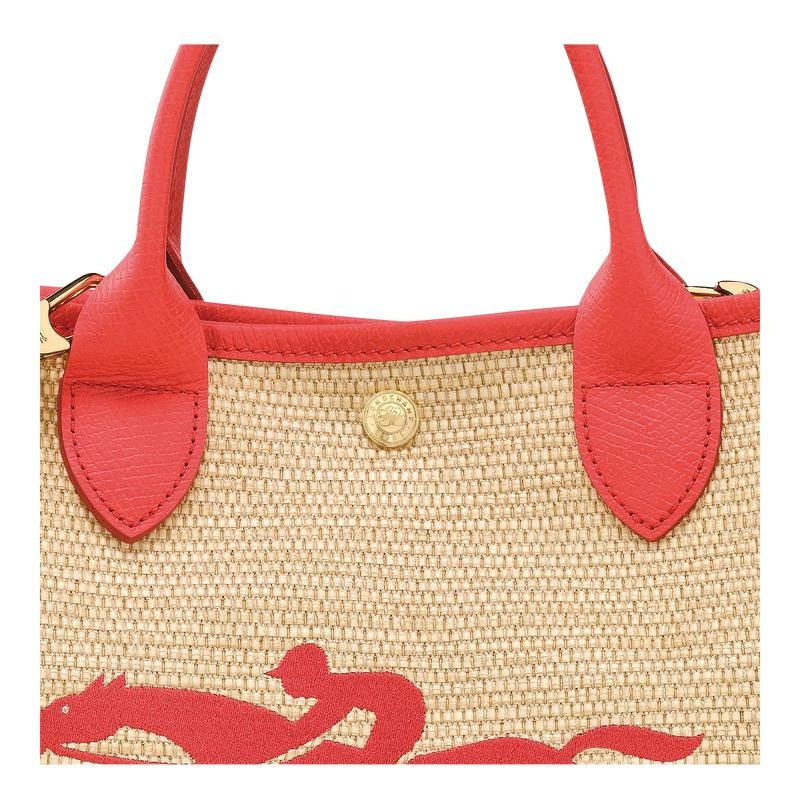 Basket Bag Longchamp Le Panier Pliage S Femme Rouge | 8154-MYERG