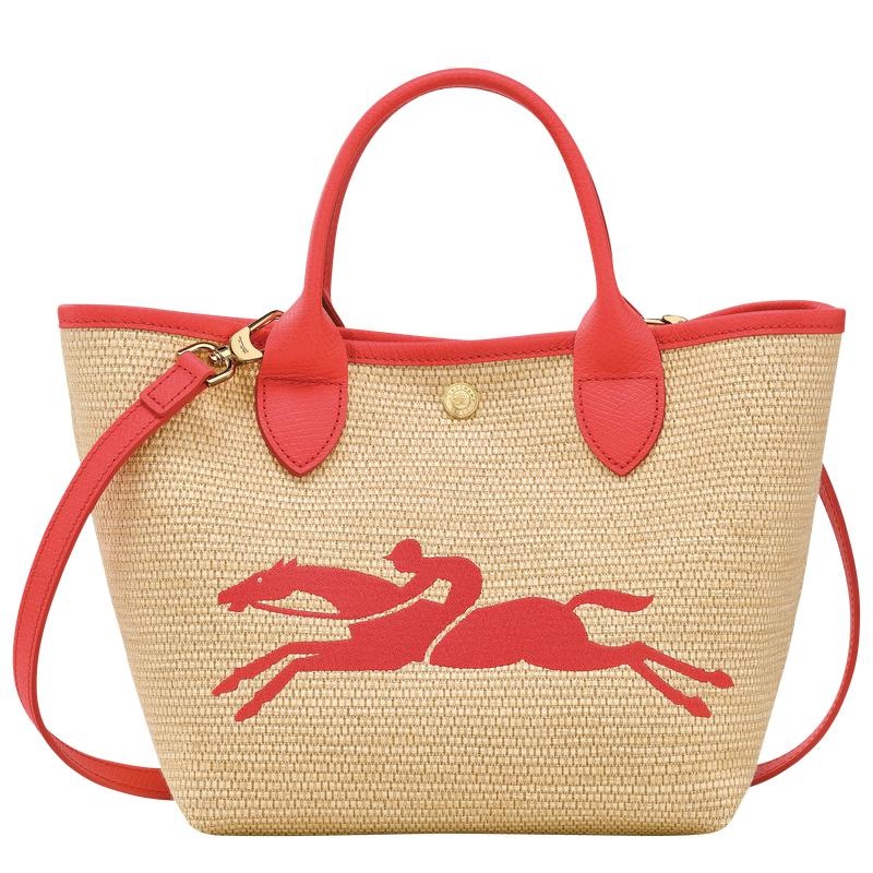 Basket Bag Longchamp Le Panier Pliage S Femme Rouge | 8154-MYERG