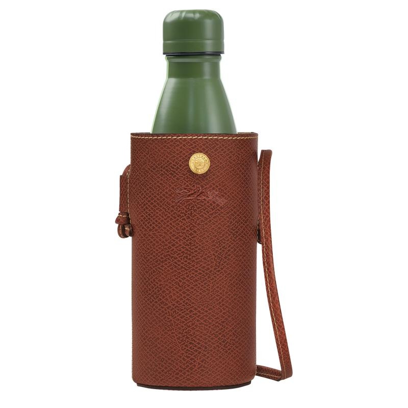 Bottle Holder Bag Longchamp Épure Bottle Homme Marron | 5942-MWATR