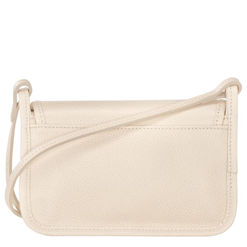 Clutch Longchamp Le Foulonné XS Femme Blanche | 0419-UZBFS