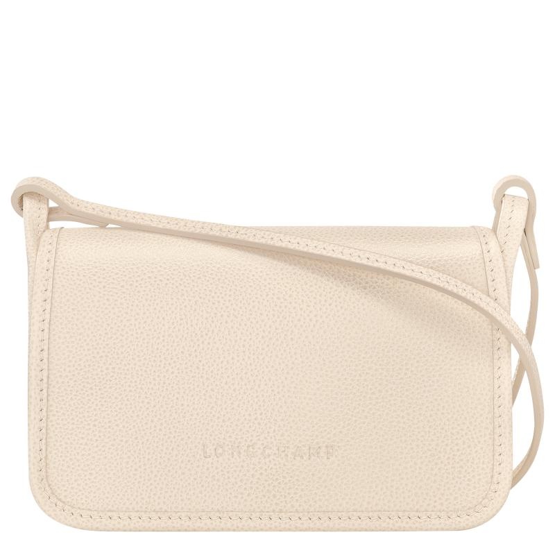 Clutch Longchamp Le Foulonné XS Femme Blanche | 0419-UZBFS